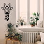 Wallity Gıraffe Metal Decor Negro